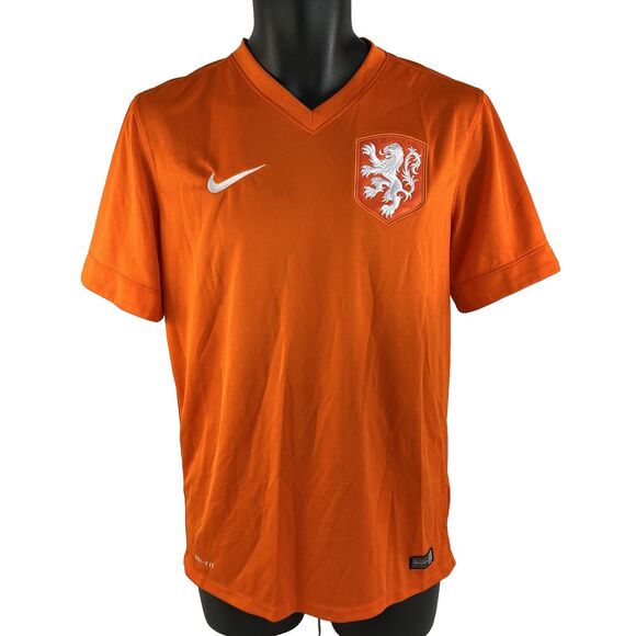 Netherlands Nike Dri-Fit 2014 Home Soccer Football Jersey Men's Size Small - Picture 1 of 11
